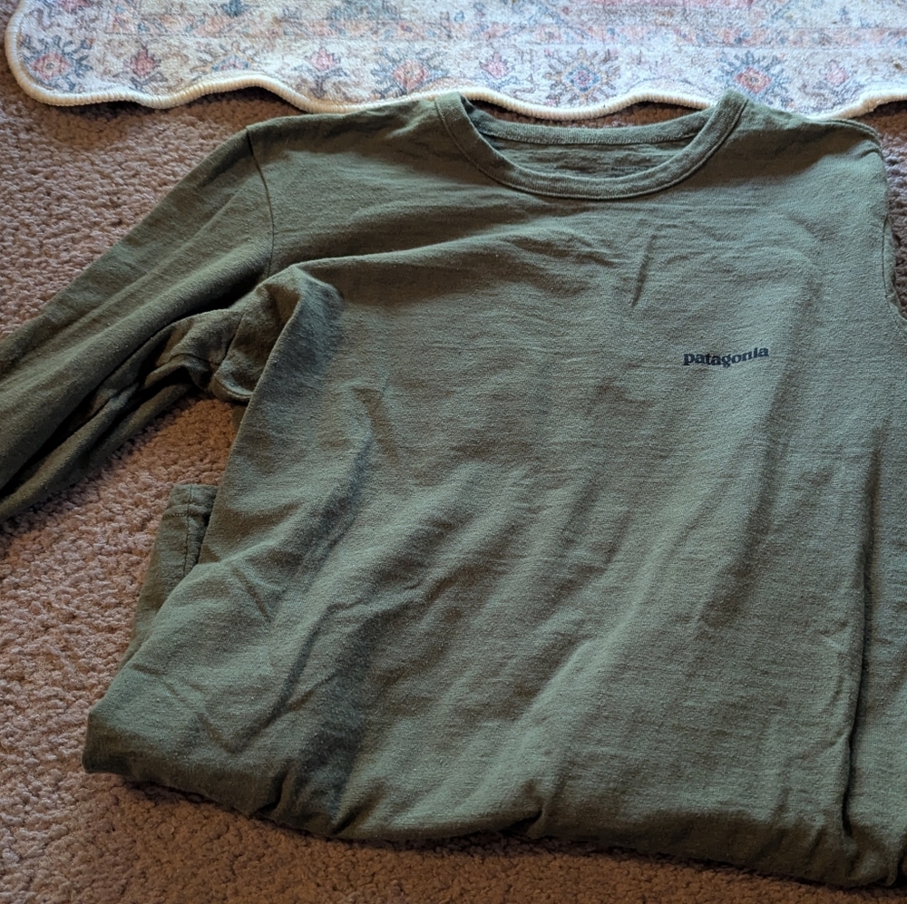 Patagonia Olive Long Sleeve Responsibili-Tee